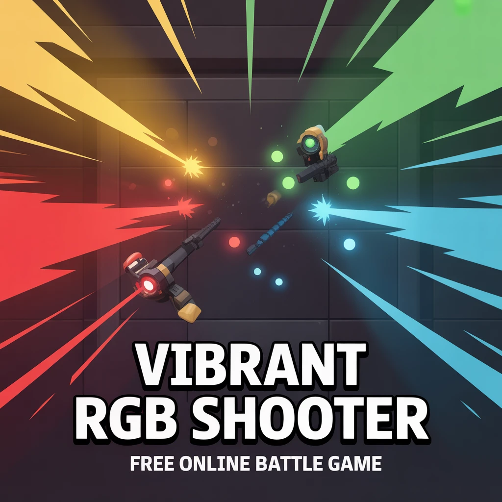 Cover image of Vibrant RGB Shooter: Free Online Battle Game