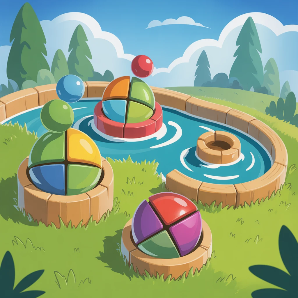 Cover image of Whimsical Ball Slicing Adventure - Play This Free Online Game!