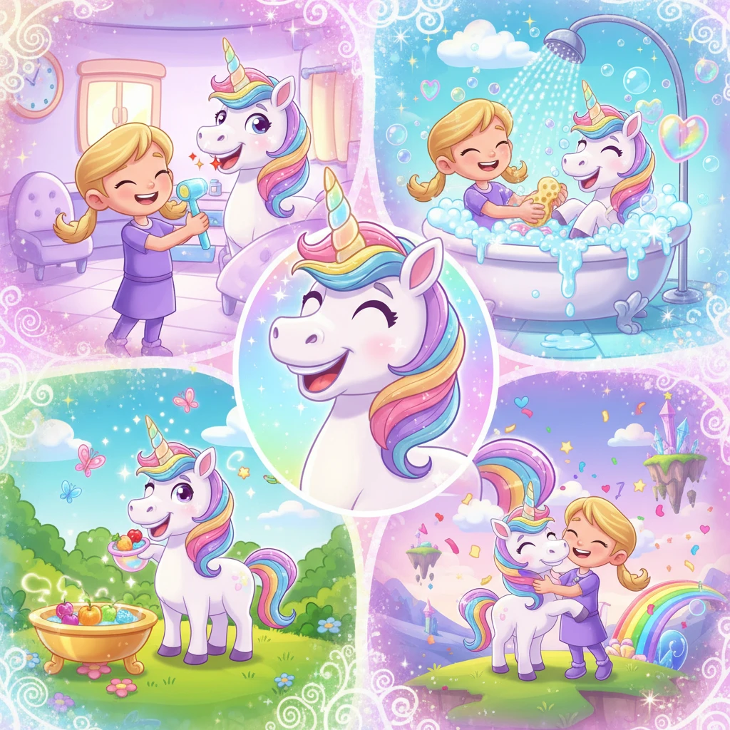 Cover image of Whimsical Unicorn Care: Free Online Browser Game Adventure