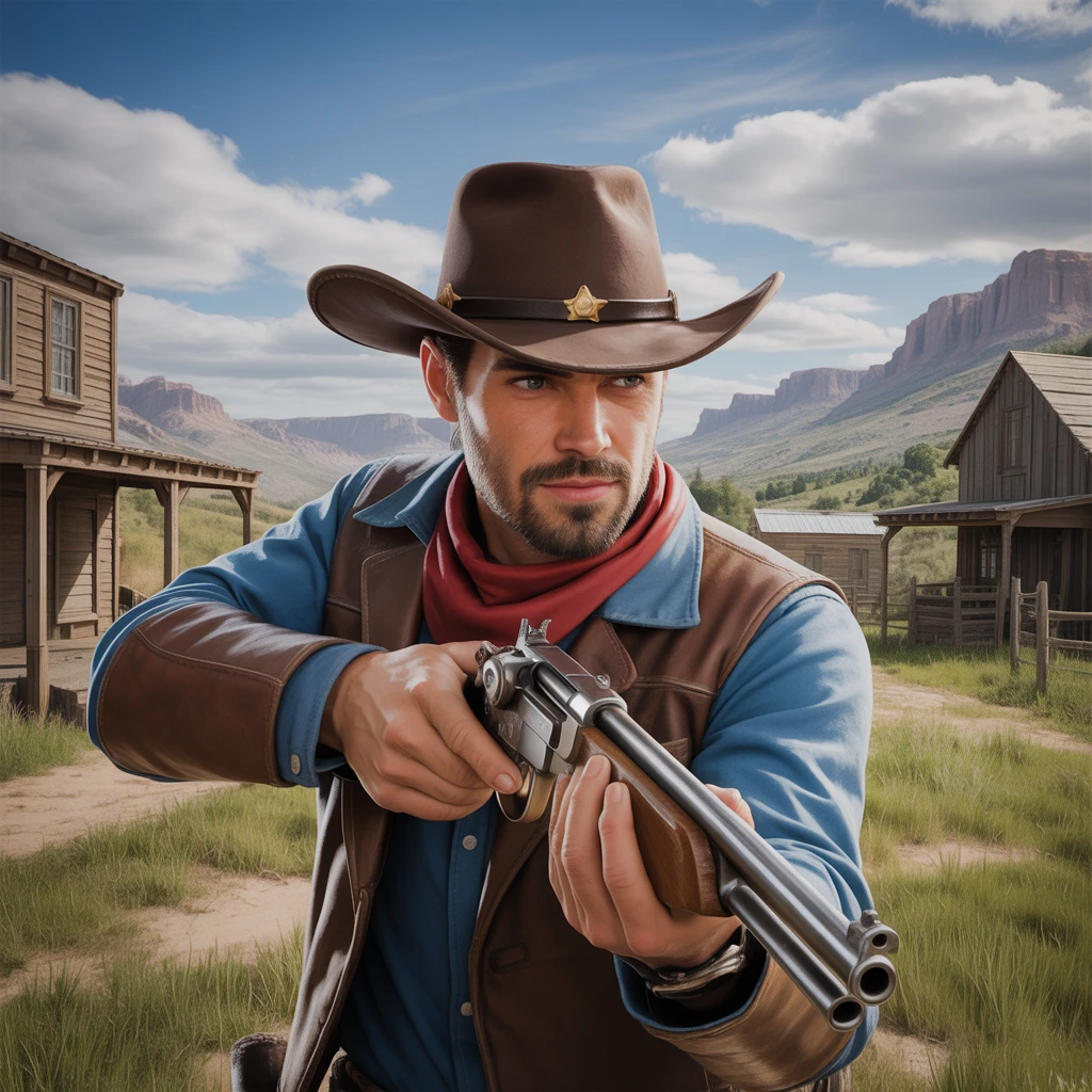 Cover image of Wild West Showdown: Free Online Cowboy Shooter Game