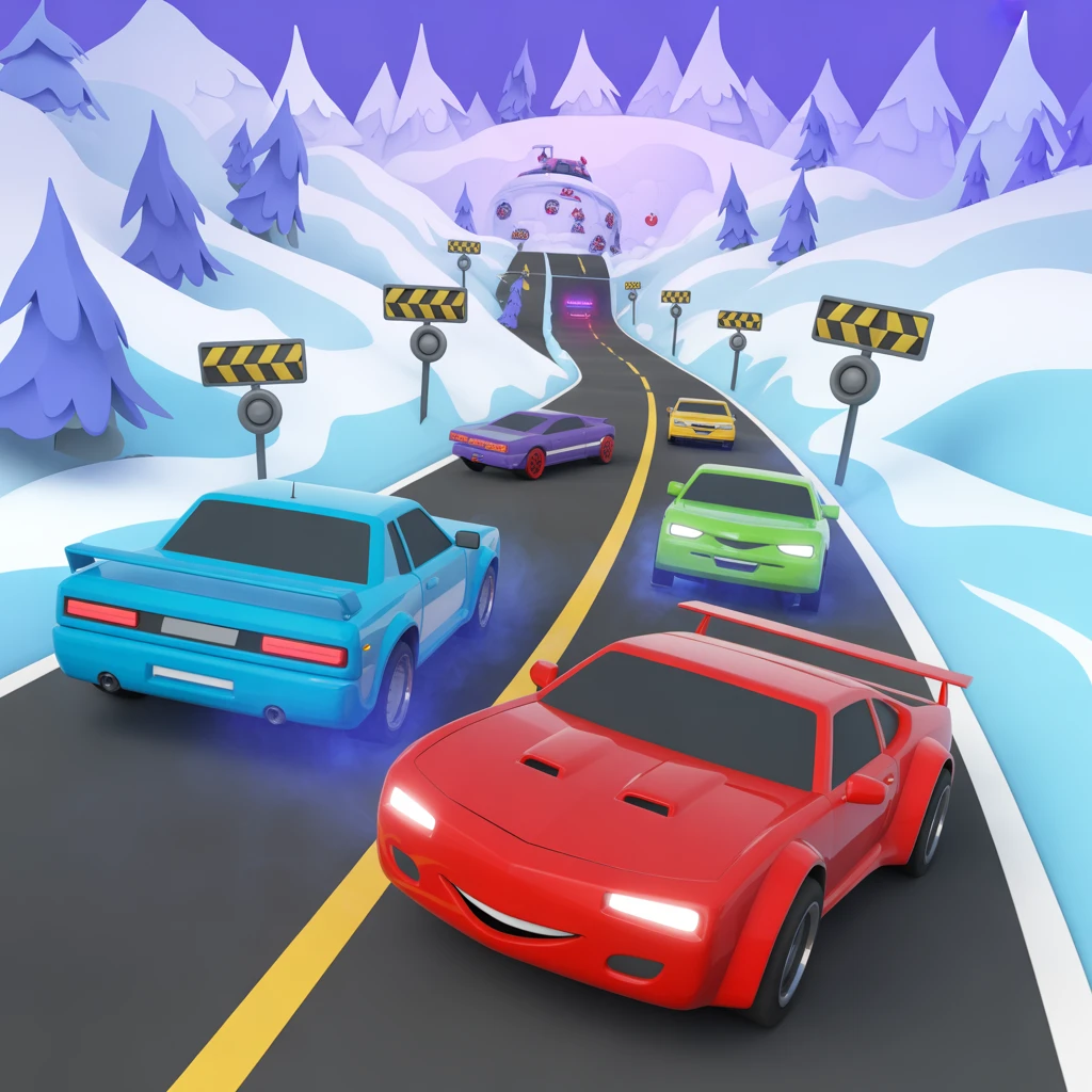 Cover image of Winter Racing Madness: Car Eats Car Adventure Online