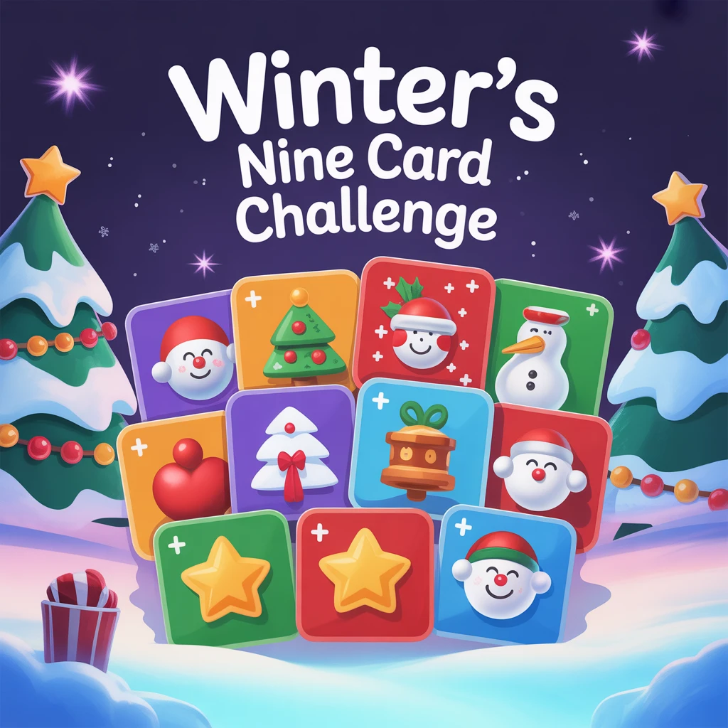 Cover image of Winter's Nine Card Challenge: A Fun Online Game Adventure