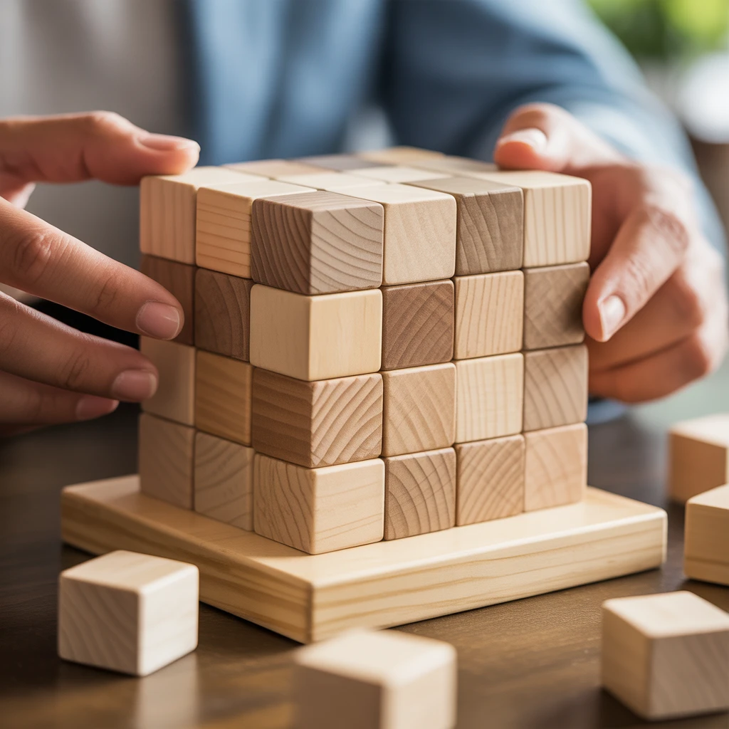 Cover image of Wooden Block Challenge: Free Online Puzzle Adventure