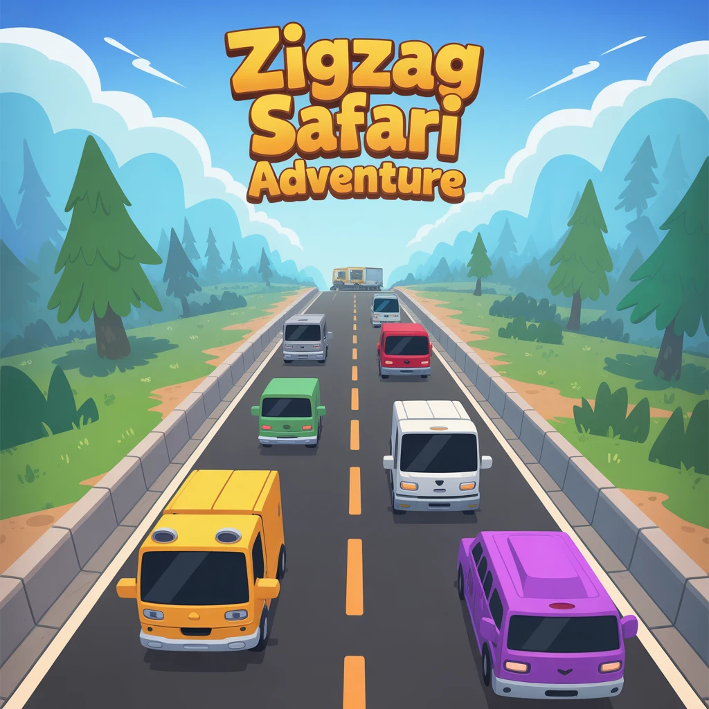 Cover image of Zigzag Safari Adventure: Free Online Animal Crossing Game