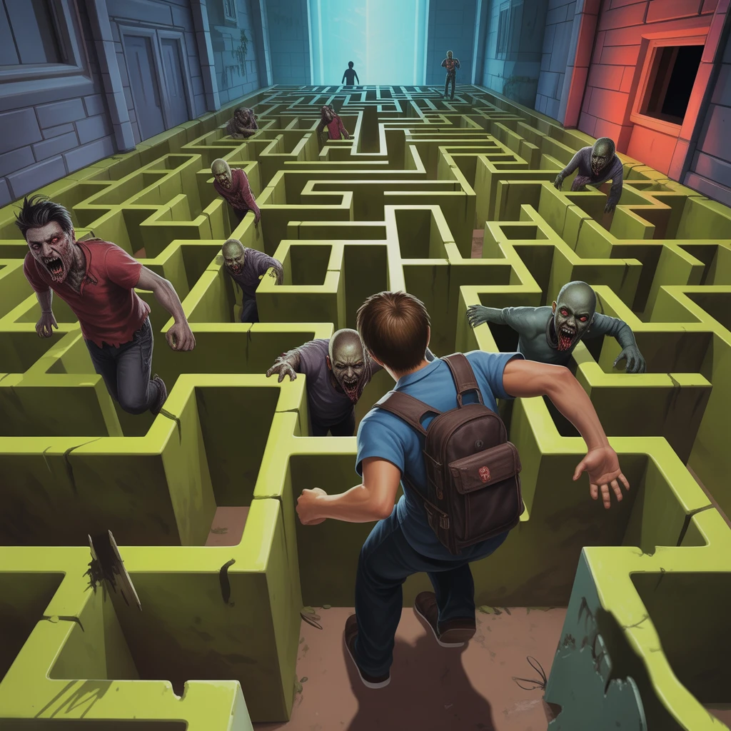 Cover image of Zombie Maze Adventure: Free Online Game