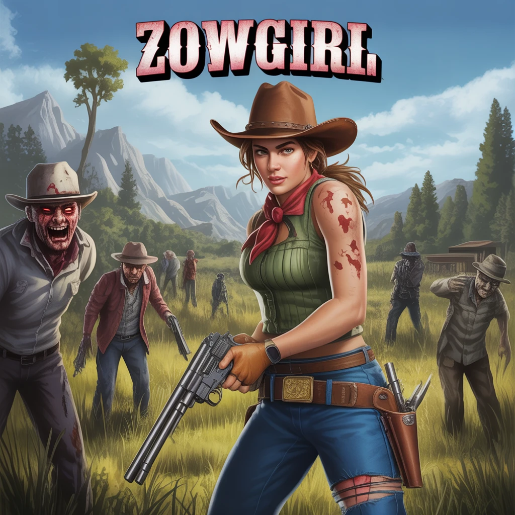 Cover image of Zombie-Slaying Cowgirl: A Thrilling Online Adventure!