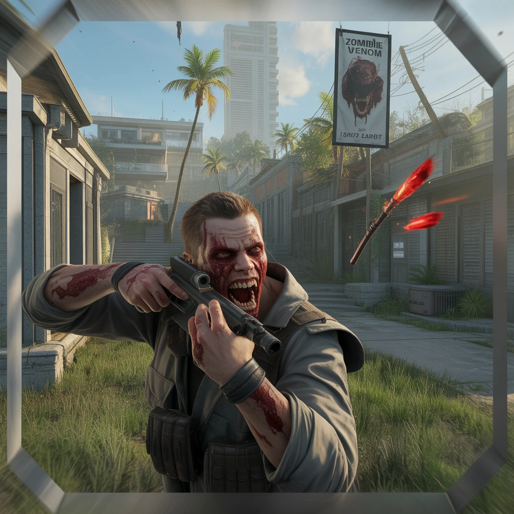 Cover image of Zombie Venom: Thrilling Online Shooter Adventure